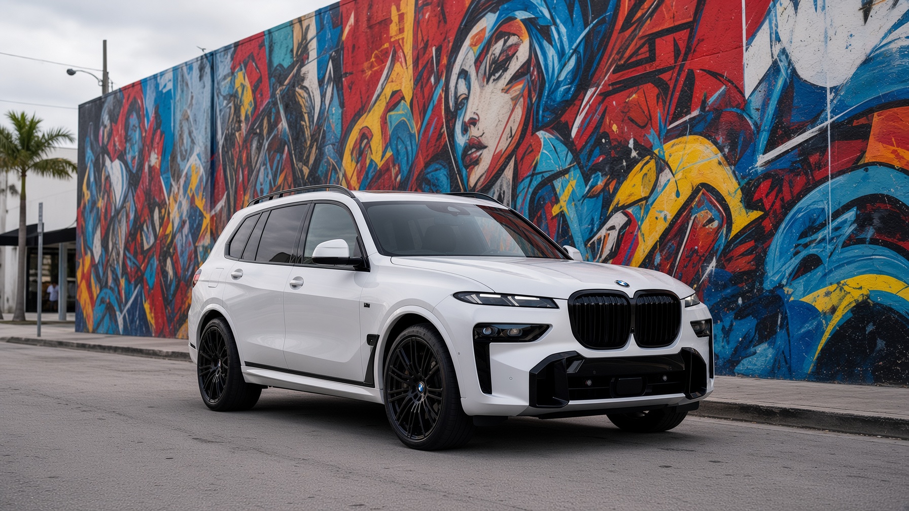 BMW X7 M at Wynwood Walls Miami